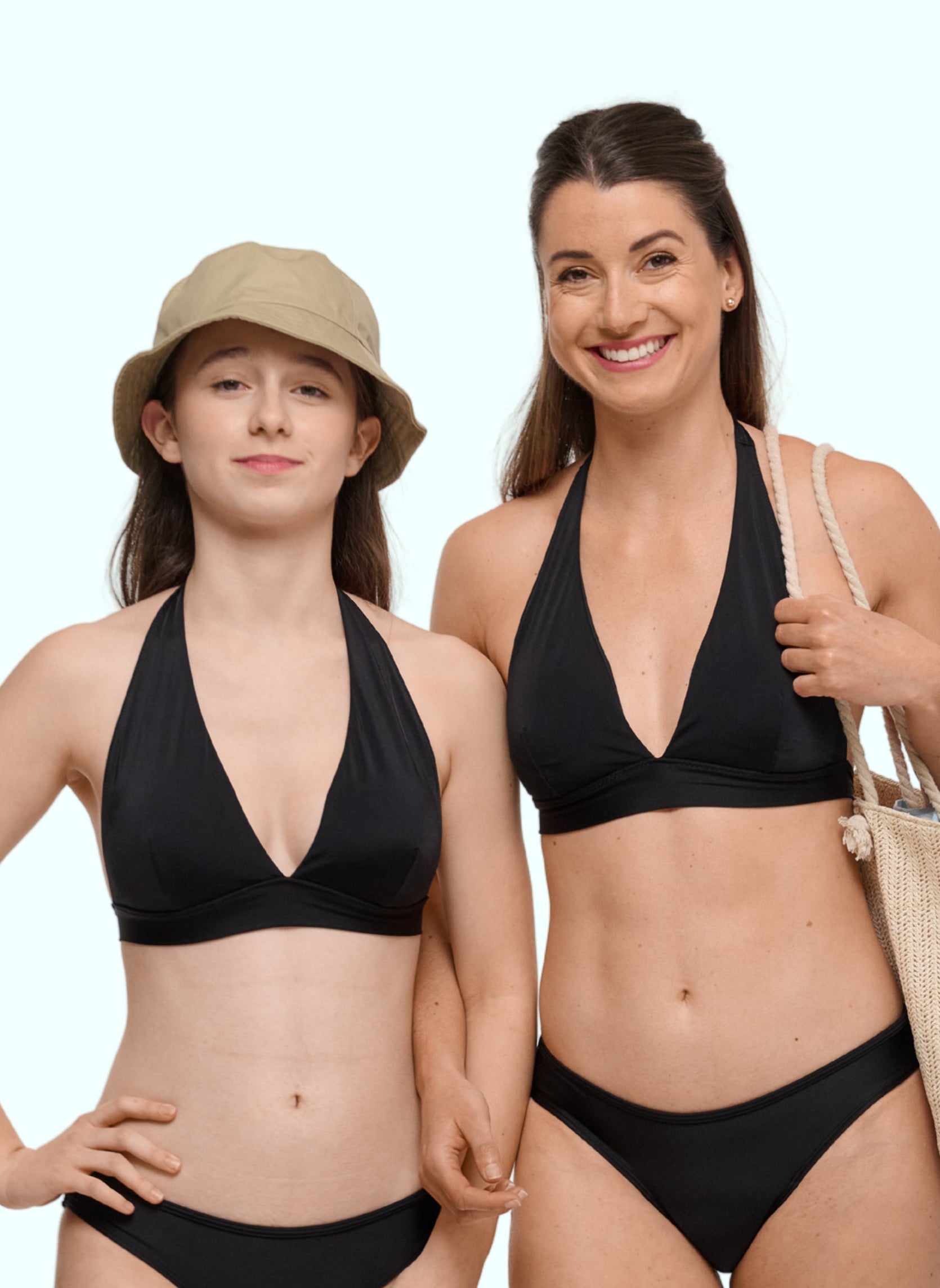 haut de maillot de bain noir ado