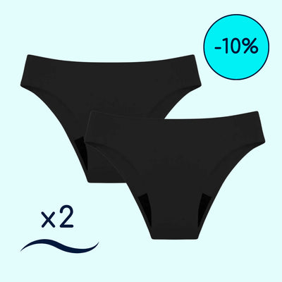 bas de maillot de bain menstruel sans coutures 