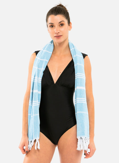 Fouta 100% cotone - Blu | Sorio®