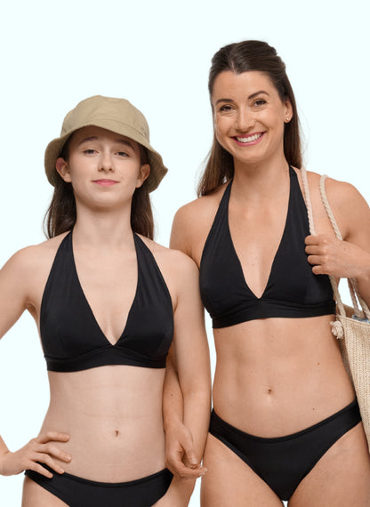 haut de maillot de bain noir ado