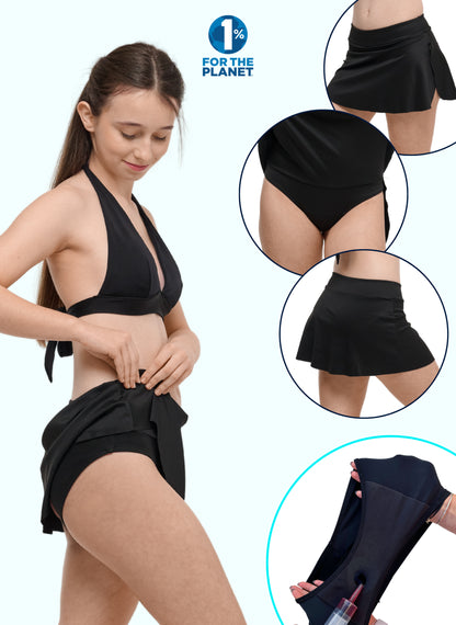 jupe de bain maillot menstruel intégré adolescente absorbante