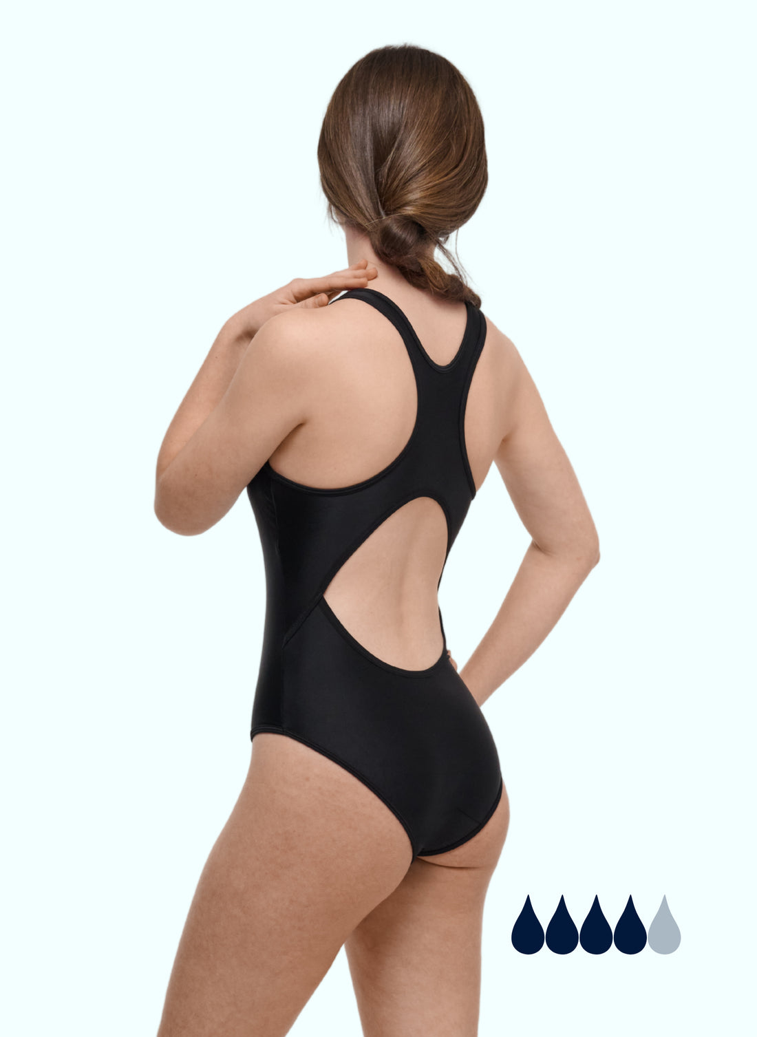maillot menstruel 1 pièce spécial natation ado