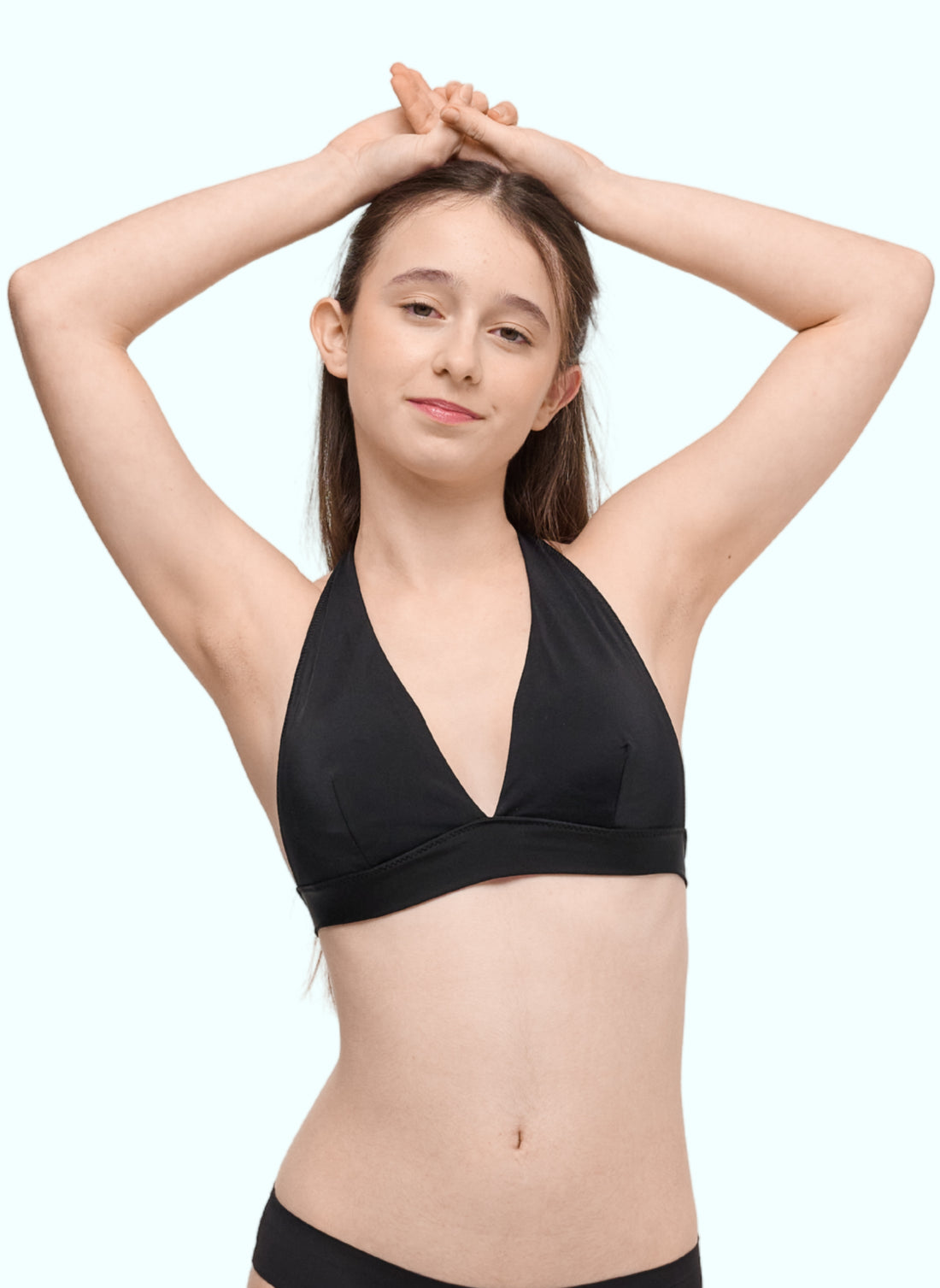 haut de maillot de bain noir ado