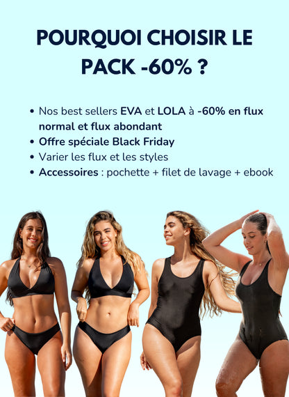pack black friday -60% eva lola abondants